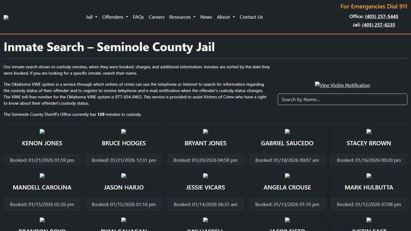 Inmate Search | Seminole County Sheriff's Office